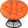 37.4'' Wide Tufted Swivel Papasan Chair