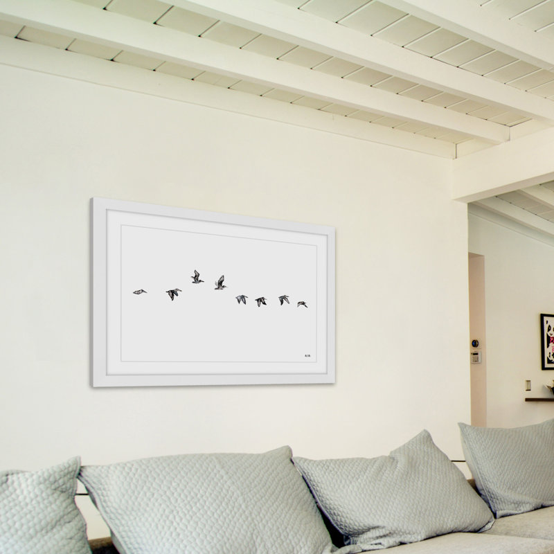 «The Squadron» par Rachel Byler, reproduction encadrée, H 12 po x l 18 po x P 1,5 po
