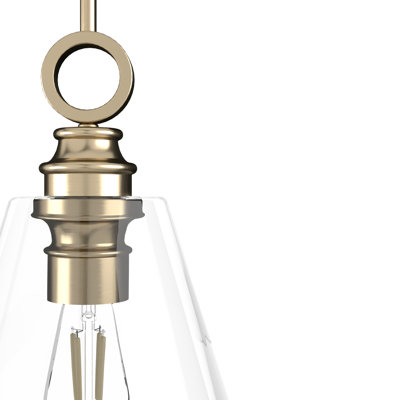 Klein 1 Light Glass Cone Pendant