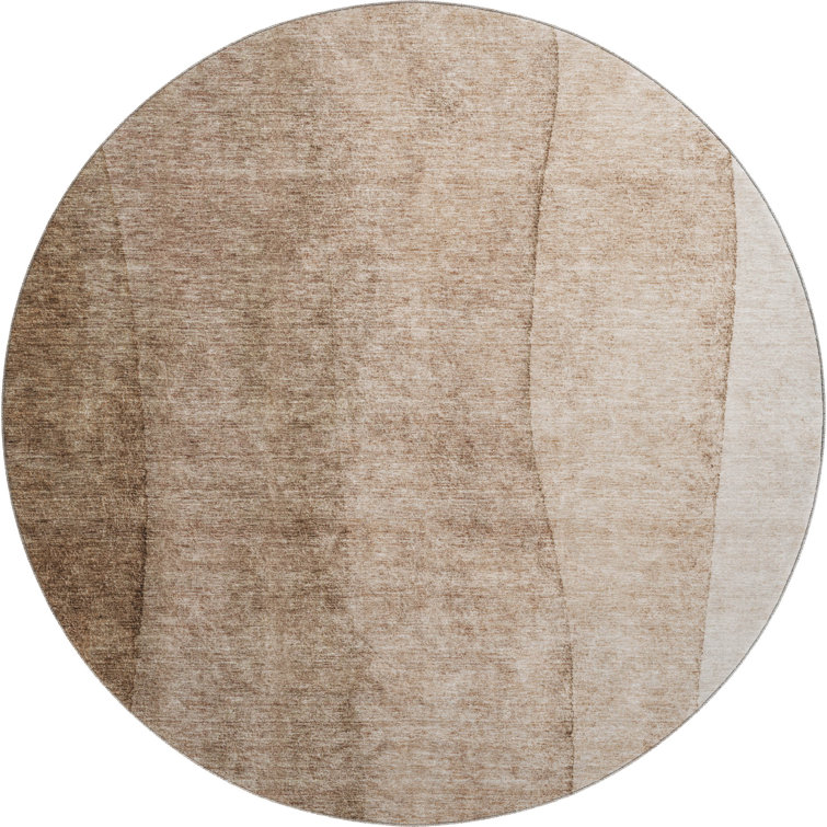Premium Machine Washable Prisco Brown Rug