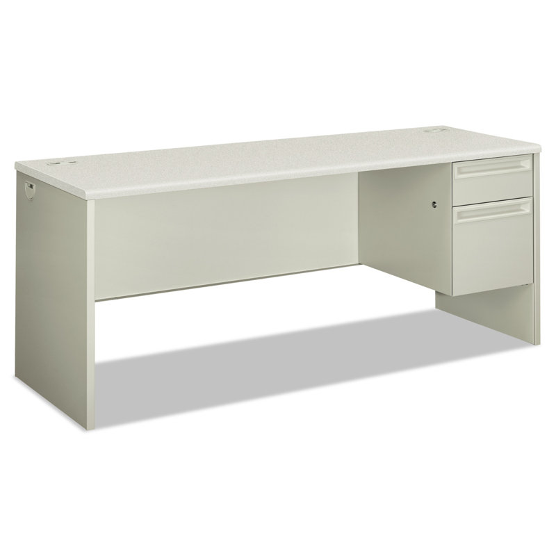 Bureau de direction 38000 Series, Retour à droite, Acajou / gris charbon, H 29,5 po x l 66 po x P 30 po