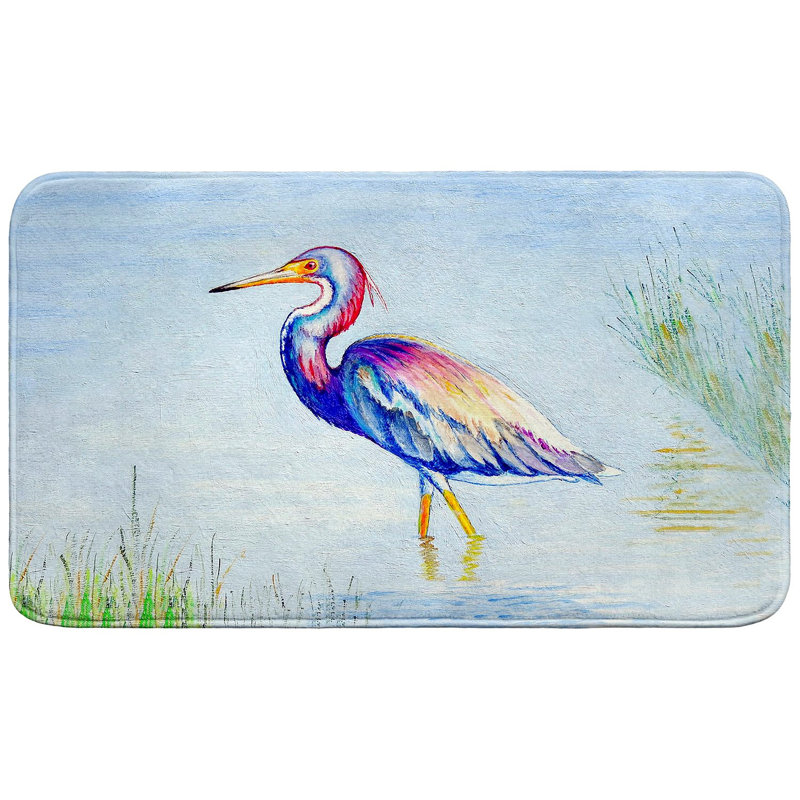 Tapis de bain tricolore Heron, Simple - L 18 po x l 30 po