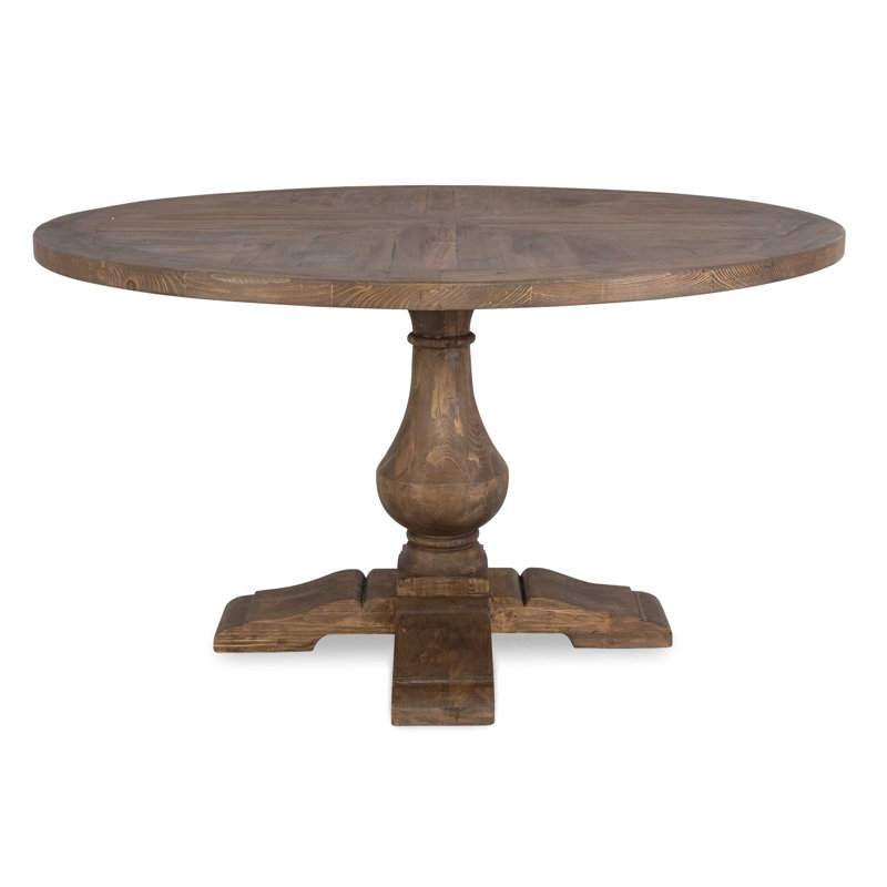 McKew Round Solid Wood Dining Table