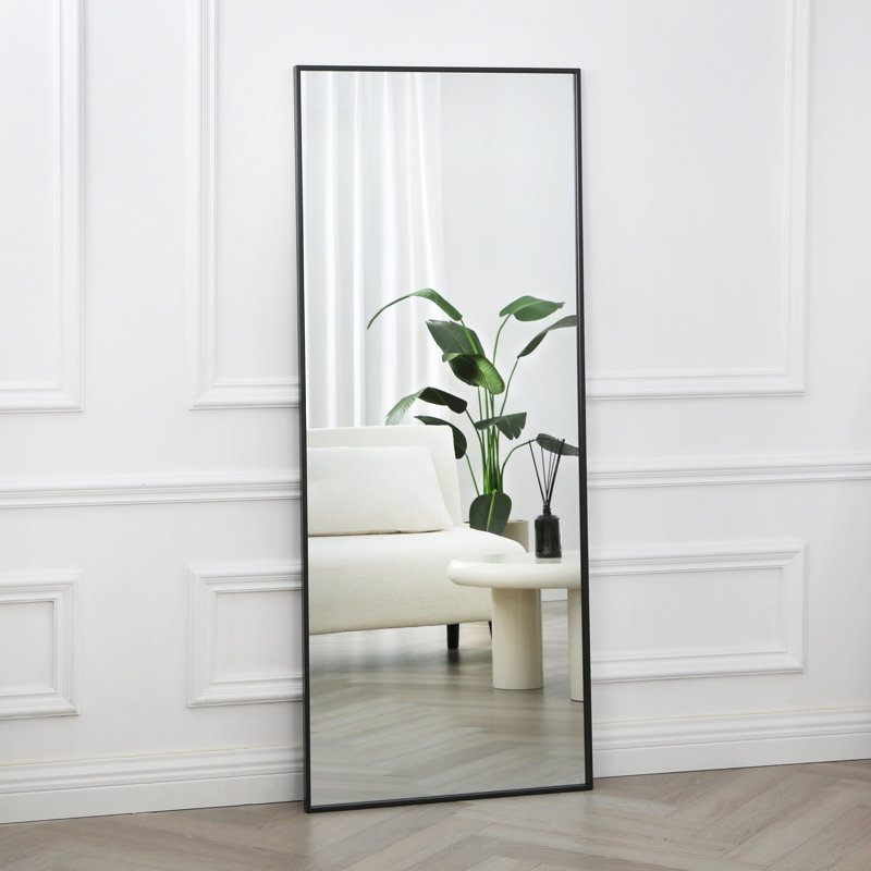 Nasly Metal Rectangle Mirror, 160cm H x 65cm W