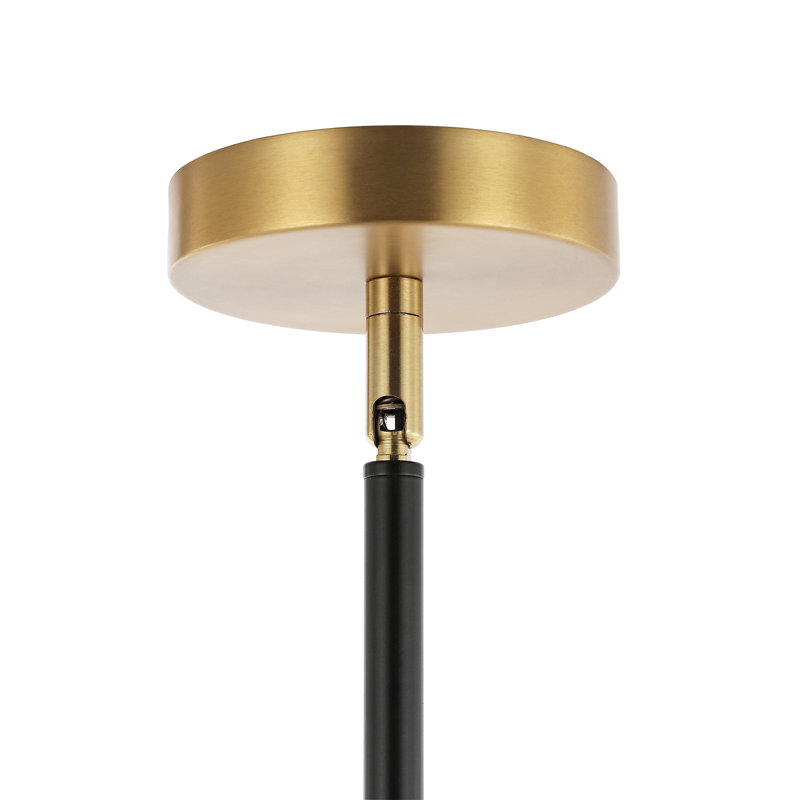 Lustre sphérique spoutnik 12 lumières Arisai Andreau, Noir, Blanc