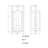Bergina 16.25 in. H 1-Light Matte Black Contemporary Outdoor Wall Sconce made of Durable Metal, Clear Glass Shade, LED Compatible, Use for Exterior Porch Patio Front Door or Garage