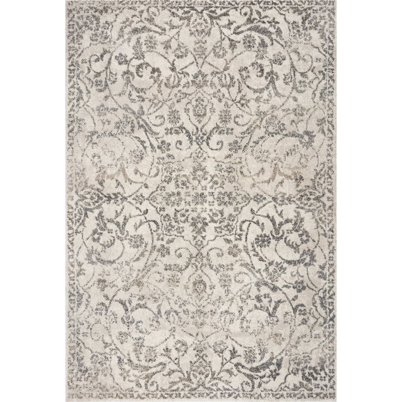 Burcham Geometric Indoor Rug, Rectangle 5'3" x 7'7"