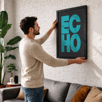 ECHO Typography - Framed Print