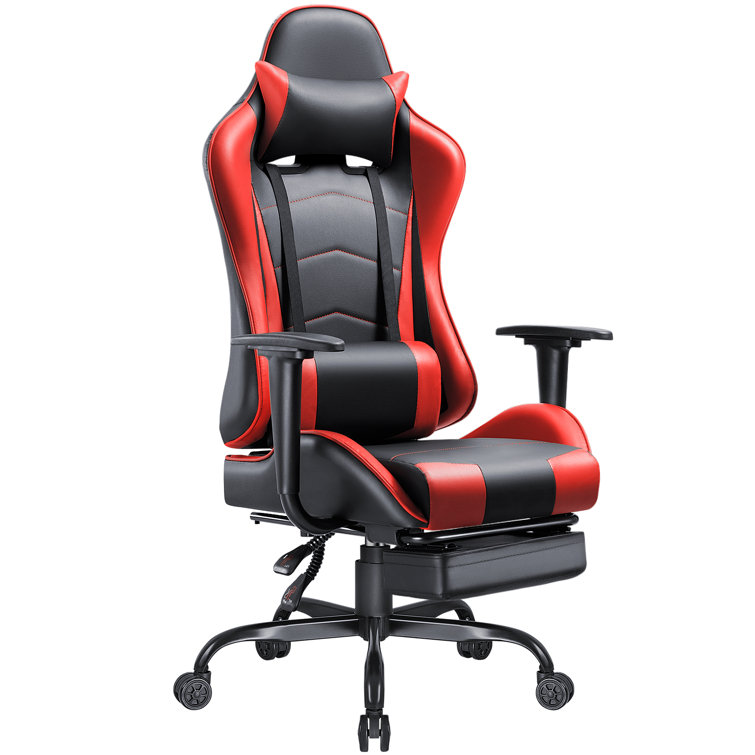 Devoko Adjustable Reclining Ergonomic Leather Swiveling PC & Racing Game  Chair with Footrest & Reviews