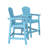 Wolak HDPE Outdoor Adirondack Chair Set With Table-885886589