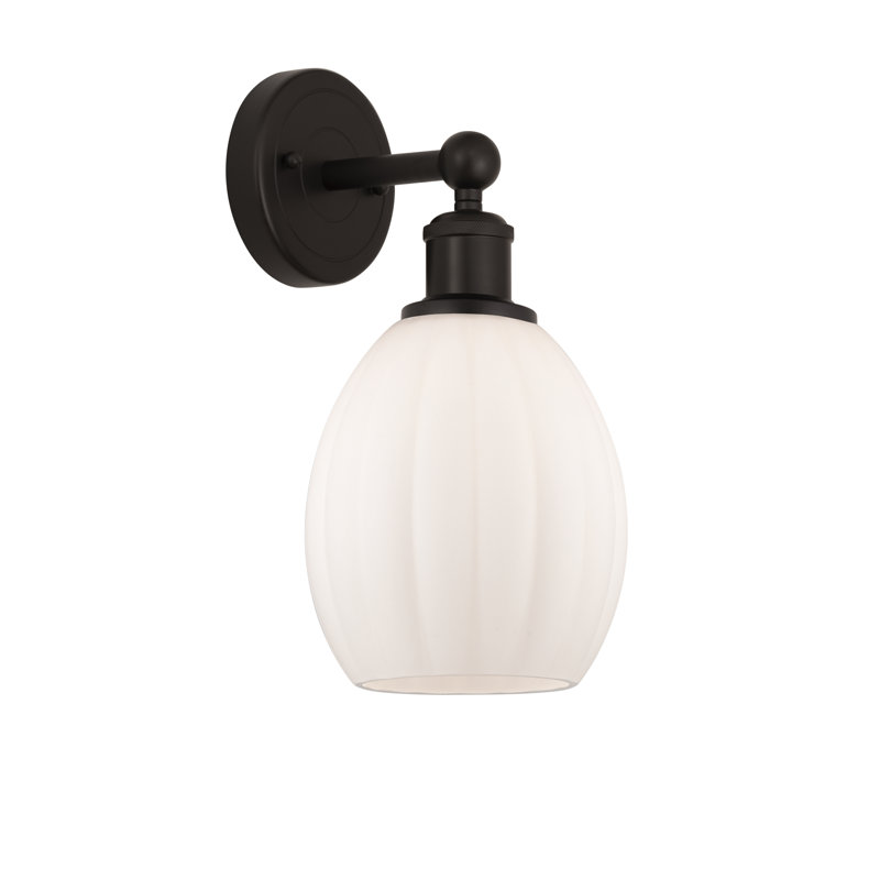 Casandria Armed Sconce, Matte White, Oil Rubbed Bronze