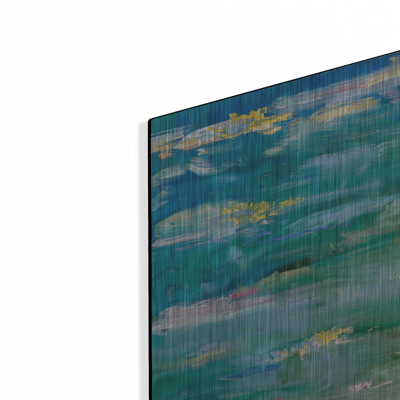 Art mural en métal luxueux «Homage To Monet» par Meredith Howse, 24 po x 24 po, H 24 po x l 24 po