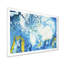 Bleu classique avec art liquide doré - reproduction sur toile-67387238-67387244
