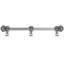 Juliane Grace 22 inches c.c. with 5/8 reeded center long pull small finial with 61 Swarovski Clear & Aurore Boreale Crystals with center brace in Gilded Mercury-1758882633-1758882743
