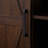Tall Storage Cabinet Barn Door Storage Country Wood Rustic Farmhouse Pantry Cupboard Barn Door Kitchen Organizer Furniture Home Drawer Shelves L39.37''*W15.75''*H74.4''  Espresso