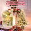 Arbre de Noël artificiel en forme de sapin de Noël 2 pièces 4 pi 4 pi avec branches en PVC
