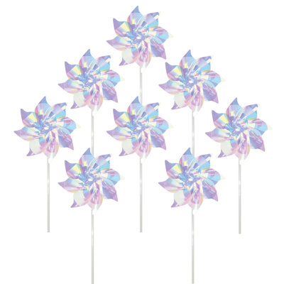Iridescent 8" Classic Pinwheel - 8 PC