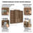 78.75'' Tall 3-Piece Retro Bookcase With 5-Color LED Lighting-1072574314