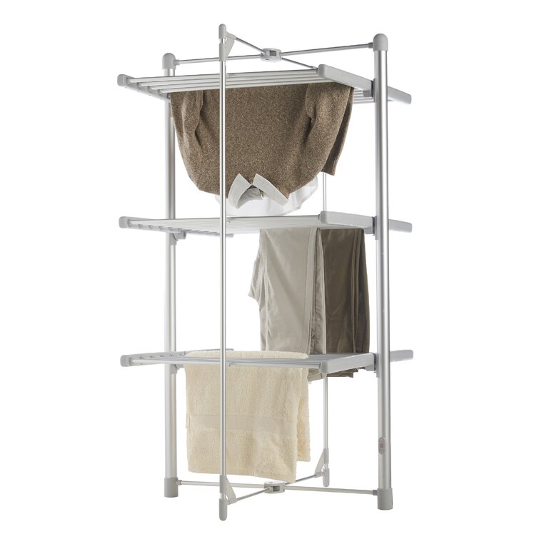TVBNHU Electric Heated Clothes Drying Rack, Foldable X-Type Laundry Rack  Stand, Portable Freestanding Electric Heated Clothes Airer Dryer Rack