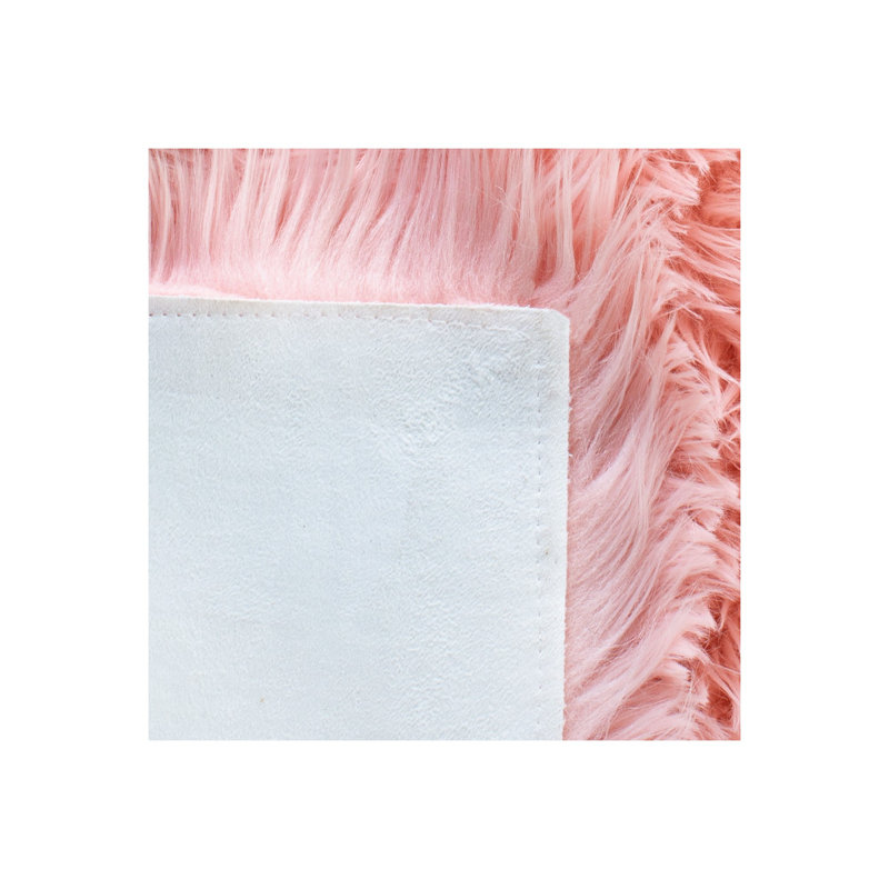 Tapis rose Martinette, Rond 3 pi