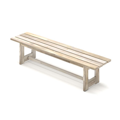 Banc de jardin en bois Inyokern