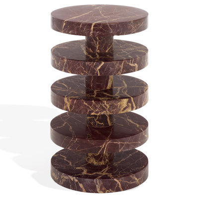 Danny Round Marble Accent Table