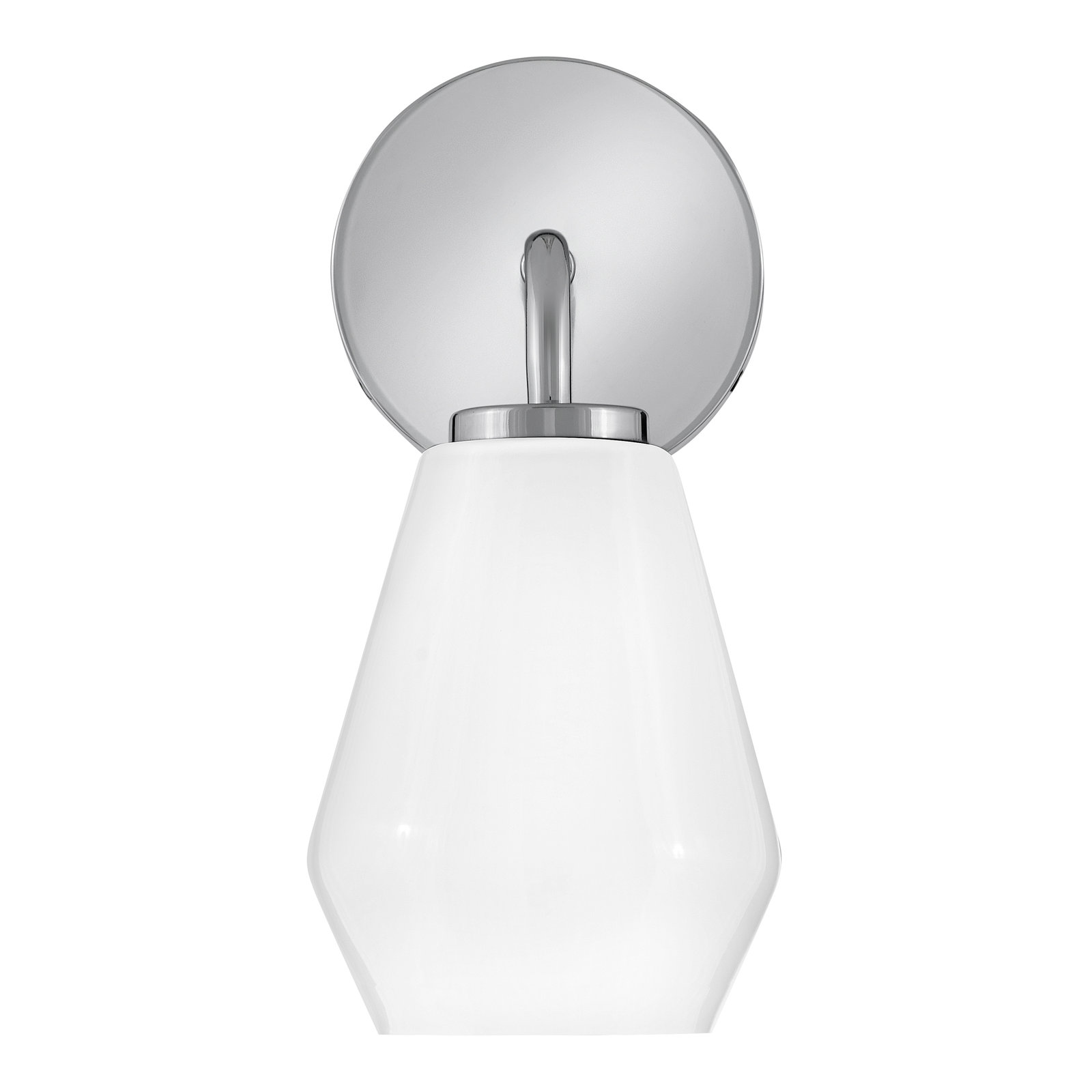 Carice Single Frosted Bath Sconce, Chrome