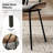 Pateley Mid-Century Modern Dining Chair Set with Rattan Backrest-97522994-97522992
