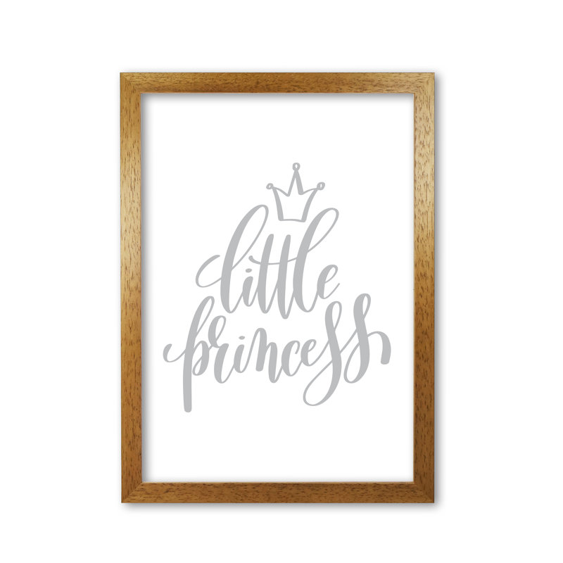 Little Princess - Print, Honey Oak Frame, 60 cm H x 42 cm W x 5 cm D