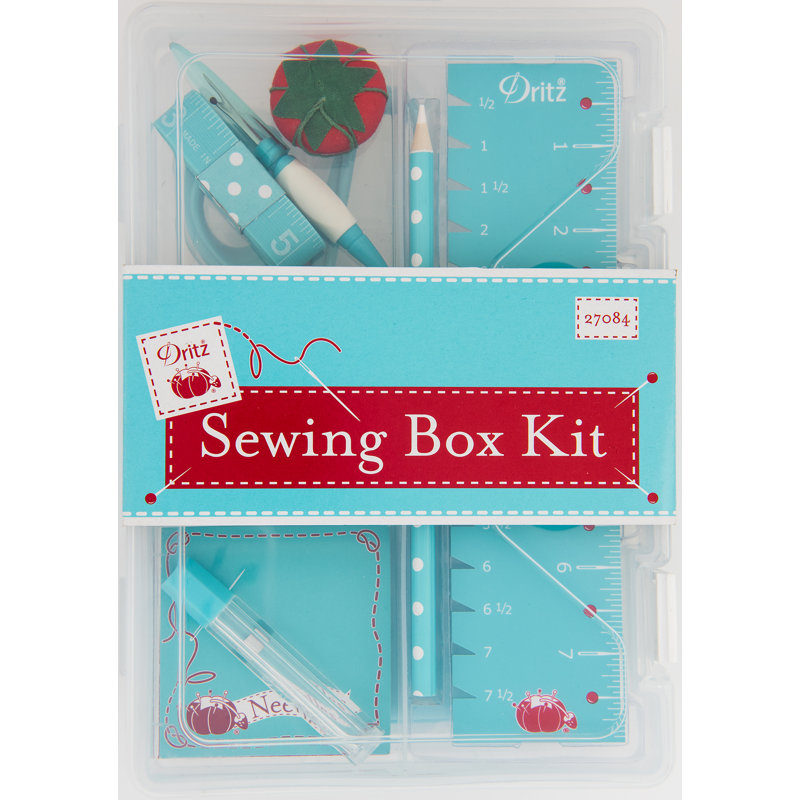 Dritz Dritz Essential Sewing Box Kit, Blue