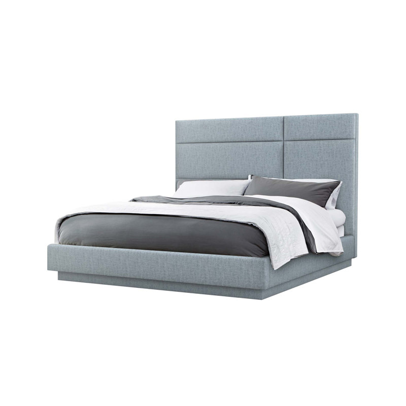 Quadrant Upholstered Bed, King, Marsh