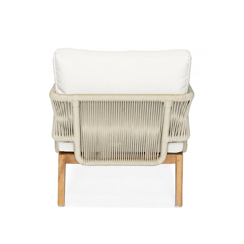 Amadora Outdoor Teak Lounge Chair, Natural