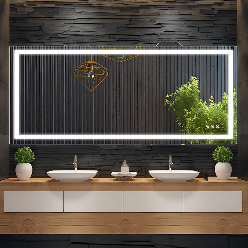 Gulesta Rectangle Wall Mirror, 84" x 32"