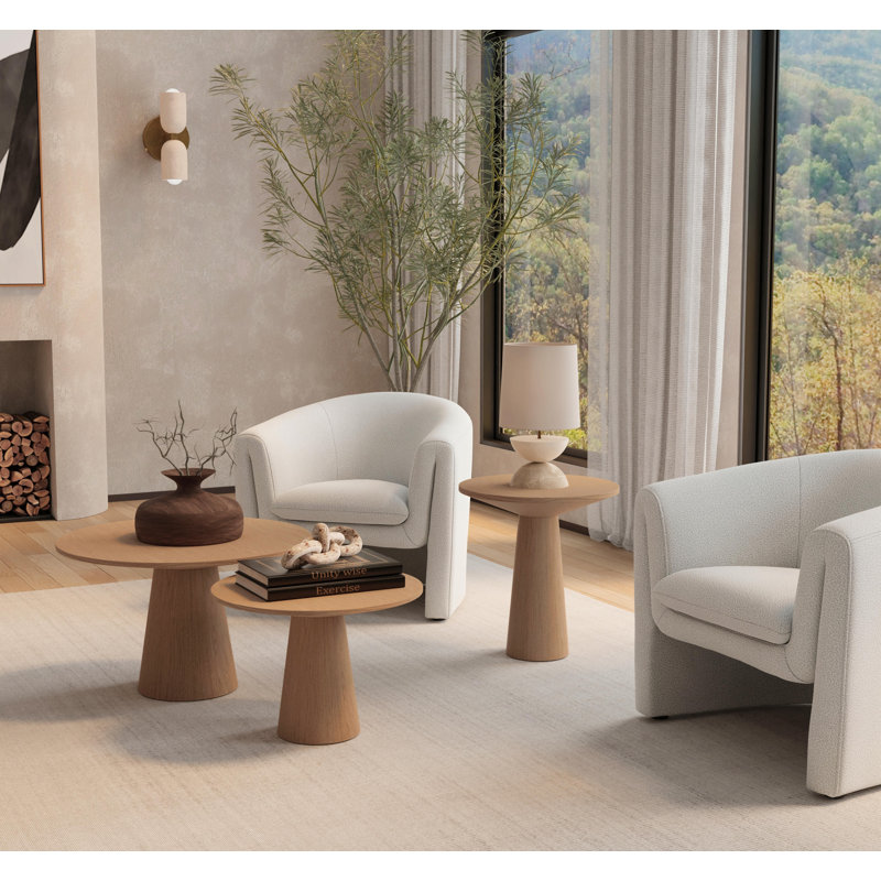 Ensemble de tables basses 3 pièces Astraea, Natural