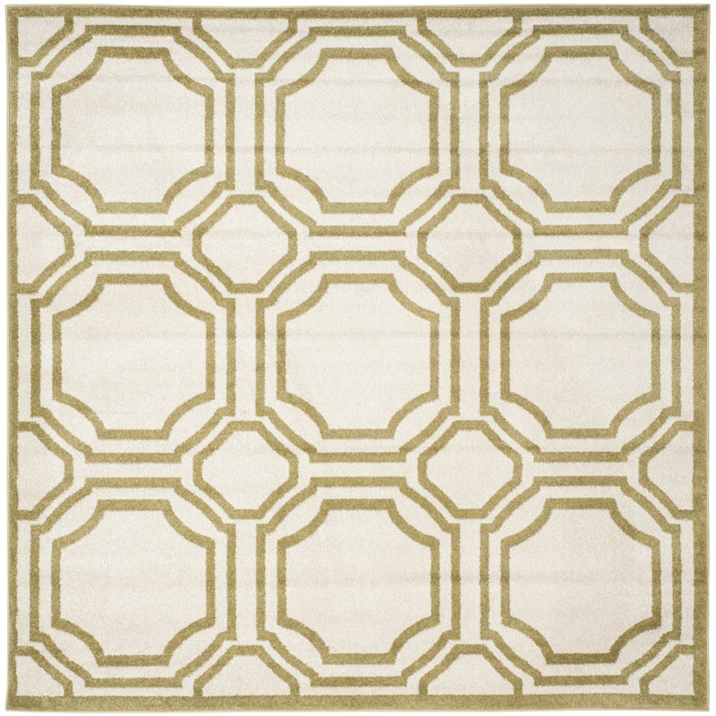 Tapis à performance géométrique Brittnany, Carré 7 pi