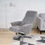 Fauteuil inclinable pivotant avec repose-pieds