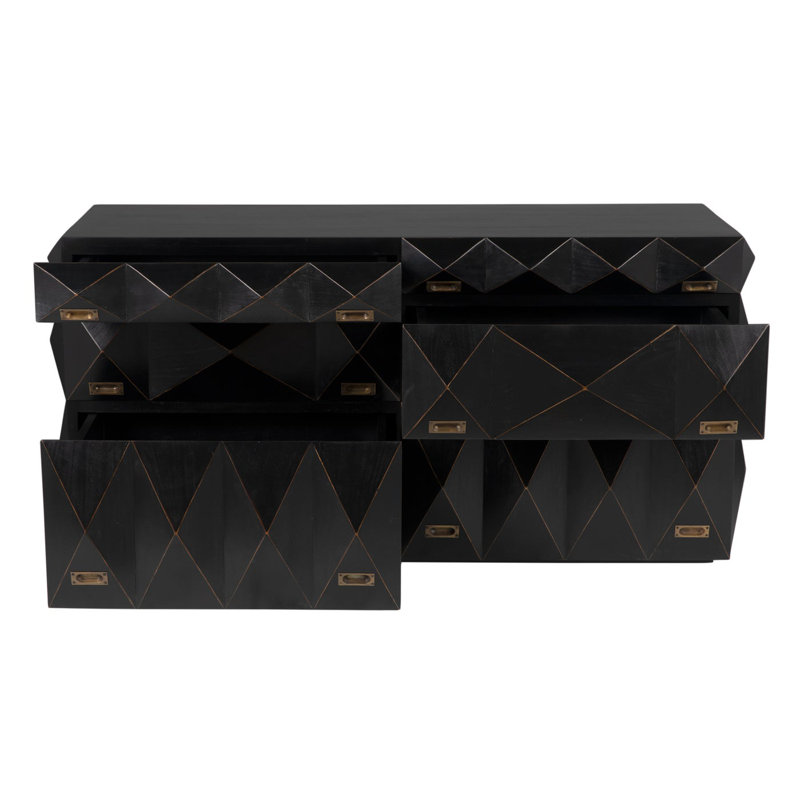 Allegra 6 - Drawer Solid Wood Dresser