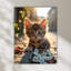 Chaton, art mural en verre trempé-500943940