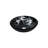 Novatto 16.5'' Black/Silver Glass Circular Bathroom Sink-95973681