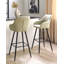 Subramanya Upholstered Counter Stool with Metal Frame-418546353