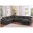 Celine 128"W Gray Chenille Fabric Corner Sectional Sofa with Right-Facing Chaise, Cupholders, and Charging Ports-1129864669