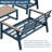 58" W Outdoor Aluminum Frame Loveseat With Cushion