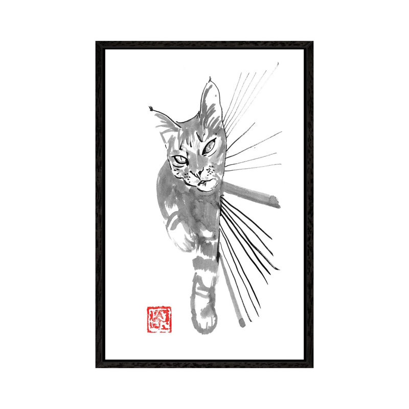 Clyde II 1 Piece Painting on Canvas, 101.6 cm H x 66.04 cm W, Black Framed