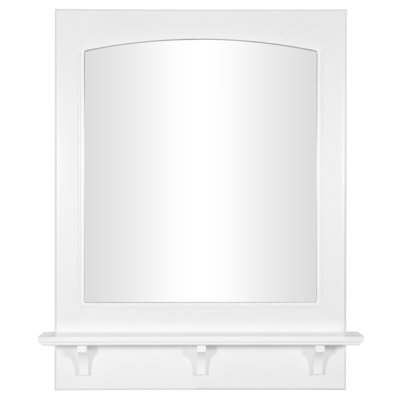 Searle Wood Wall Mirror with Shelves