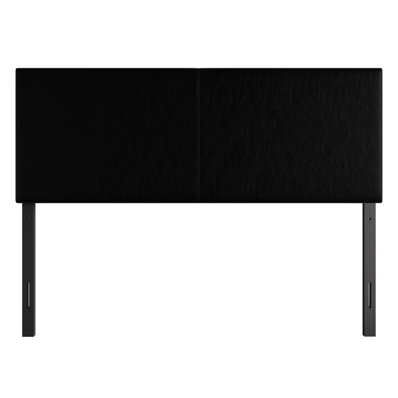 Tête de lit tapissier Camisha, Très grand, Noir