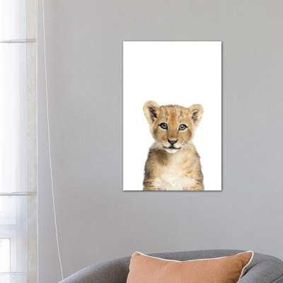 Baby Lion 1 Piece Wrapped Canvas Wall Art