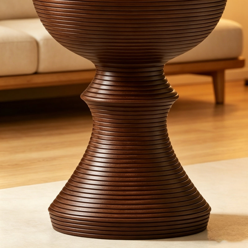 Table d'appoint d'extérieur en béton pour terrasse