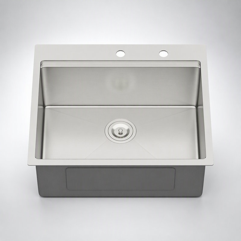 Durable Stainless Steel Workstation Kitchen Sink with Integrated Ledges for Efficient Meal Preparation and Easy Cleanup
