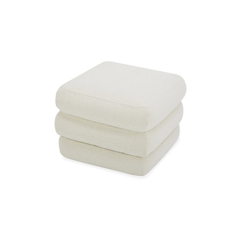 Tabouret Donia, blanc chaud, Natté blanc chaud
