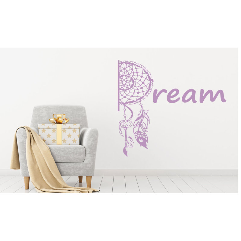 Décalcomanie murale mehndi rêve catcher, Lilas